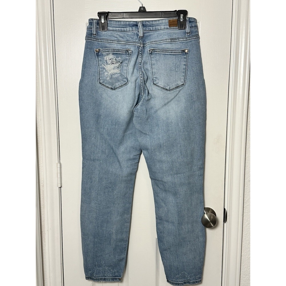 Judy Blue Jeans 5/27 High Rise Destroyed Boyfriend Fit JB82170LT Light Wash - Picture 5 of 16